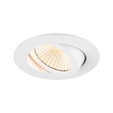 SLV 1007391 NEW TRIA 68, LED Deckeneinbauleuchte, 3000K, 60° rund weiß
