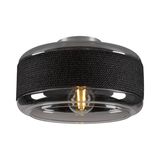 SLV 1007590 PANTILO ROPE 27, Wand-Deckenaufbauleuchte, zylindrisch, E27 silber