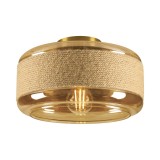 SLV 1007591 PANTILO ROPE 27, Wand-Deckenaufbauleuchte, zylindrisch, E27 gold