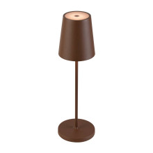 SLV 1007695 VINOLINA TWO, LED Akku-Tischleuchte IP65, 2200/2700/3000K, TOUCH, rost