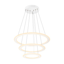SLV 1007702 ONE FLAT, LED Pendelleuchte, triple, 300cm, 2700/3000K, DALI 2, Touch, weiß
