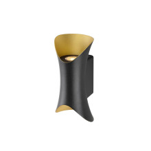 SLV MODELA, Wandleuchte, up/down, 2700K, PHASE, schwarz/gold 1007807
