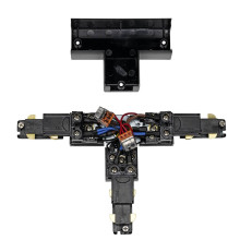 SLV S-TRACK T-Verbinder, verstellbar, links, mit Einspeisemöglichkeit, DALI, PHASE, schwarz 1007818