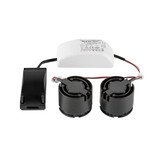 SLV NEW TRIA 155, DOUBLE LED-Modul, 2700K, 38°, PHASE, schwarz 1008005