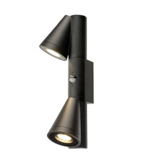 SLV T-TUBE, Wandaufbauleuchte, 2x max. 10W, GU10, double, Sensor, IP44 1008011
