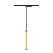 SLV QUIMERA, 1 Pendelleuchte, Pendellänge 150cm, 2700K, PHASE, gebürstet messing 1008042