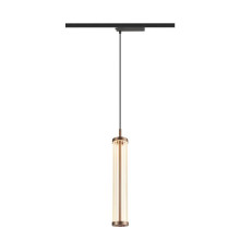 SLV QUIMERA, 1 Pendelleuchte, Pendellänge 150cm, 2700K, PHASE, dunkel kupfer 1008043