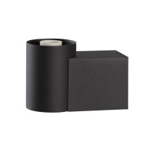 SLV VARYT, Wandaufbauleuchte, rund, 1x max. 6W, E14, schwarz 1008104