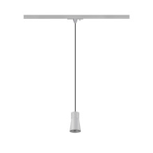SLV PURI 2.0 Cone, 1 Pendelleuchte, GU10, Pendellänge 200cm, 1x max. 6W, grau 1008261