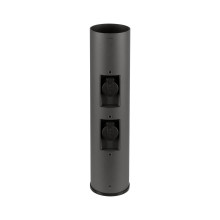 SLV M-POL 60 Pole, Poller, zwei Steckdosen, anthrazit, 53,4cm 1008474