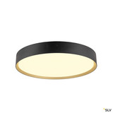 SLV 1008924 DECONA 42, CL, PHASE, Deckenaufbauleuchte, rund, 3000/4000K, 23 W, schwarz / gold