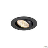 SLV 1009021 NEW TRIA® 68, Deckeneinbauleuchte, PHASE, AIRTIGHT, rund, 2700 K, 7.5 W, schwarz