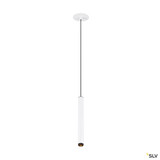 SLV 1009060 GRIP! S, Pendelleuchte, PHASE, Pendellänge 200 cm, 2700 K, 29°, weiß / schwarz