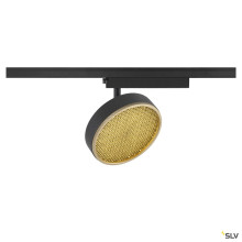 SLV 1009131 GRIP! FLAT, 1~Spot, PHASE, rund, 2700/3000 K, 16 W, schwarz / gold