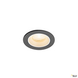 SLV 1009272 NUMINOS® XS, Deckeneinbauleuchte, 2700 K, 20°, IP20, rund, schwarz / weiß