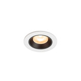 SLV 1009286 NUMINOS XS, Deckeneinbauleuchte weiß/schwarz 2700K 55°