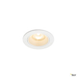 SLV 1009287 NUMINOS® XS, Deckeneinbauleuchte, 2700 K, 55°, IP20, rund, weiß