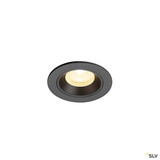 SLV 1009292 NUMINOS® XS, Deckeneinbauleuchte, 3000 K, 40°, IP20, rund, schwarz