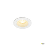 SLV 1009305 NUMINOS® XS, Deckeneinbauleuchte, 3000 K, 55°, IP20, rund, weiß