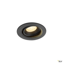 SLV 1009343 NUMINOS® MOVE XS, Deckeneinbauleuchte, 3000 K, 20°, IP20, rund, schwarz