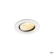 SLV 1009353 NUMINOS® MOVE XS, Deckeneinbauleuchte, 3000 K, 20°, IP20, rund, weiß