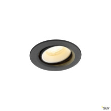 SLV 1009365 NUMINOS® MOVE XS, Deckeneinbauleuchte, 4000 K, 40°, IP20, rund, schwarz / weiß