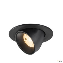 SLV 1009379 NUMINOS® GIMBLE S, Deckeneinbauleuchte, 2700 K, 20°, IP20, rund, schwarz