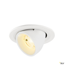 SLV 1009407 NUMINOS® GIMBLE S, Deckeneinbauleuchte, 3000 K, 20°, IP20, rund, weiß