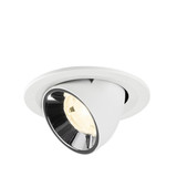 SLV 1009426 NUMINOS GIMBLE S, Deckeneinbauleuchte weiß/chrom 4000K 20°
