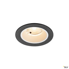 SLV 1009437 NUMINOS® S, Deckeneinbauleuchte, 2700 K, 40°, IP20, rund, schwarz / weiß