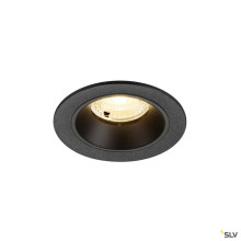 SLV 1009454 NUMINOS® S, Deckeneinbauleuchte, 3000 K, 40°, IP20, rund, schwarz