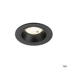 SLV 1009475 NUMINOS® S, Deckeneinbauleuchte, 4000 K, 55°, IP20, rund, schwarz