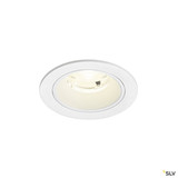 SLV 1009479 NUMINOS® S, Deckeneinbauleuchte, 4000 K, 20°, IP20, rund, weiß