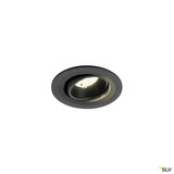 SLV 1009526 NUMINOS® MOVE S, Deckeneinbauleuchte, 4000 K, 40°, IP20, rund, schwarz