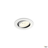 SLV 1009536 NUMINOS® MOVE S, Deckeneinbauleuchte, 4000 K, 40°, IP20, rund, weiß