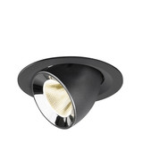 SLV 1009579 NUMINOS GIMBLE M, Deckeneinbauleuchte schwarz/chrom 4000K 20°