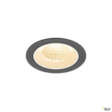 SLV 1009602 NUMINOS® M, Deckeneinbauleuchte, 2700 K, 55°, IP20, rund, schwarz / weiß