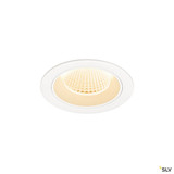 SLV 1009608 NUMINOS® M, Deckeneinbauleuchte, 2700 K, 40°, IP20, rund, weiß