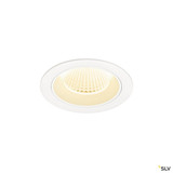 SLV 1009626 NUMINOS® M, Deckeneinbauleuchte, 3000 K, 40°, IP20, rund, weiß