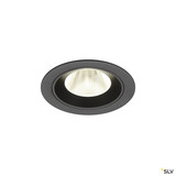 SLV 1009631 NUMINOS® M, Deckeneinbauleuchte, 4000 K, 20°, IP20, rund, schwarz