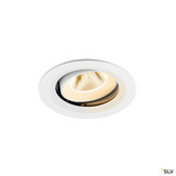 SLV 1009659 NUMINOS® MOVE M, Deckeneinbauleuchte, 2700 K, 20°, IP20, rund, weiß
