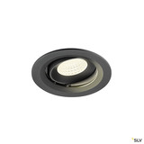 SLV 1009691 NUMINOS® MOVE M, Deckeneinbauleuchte, 4000 K, 55°, IP20, rund, schwarz
