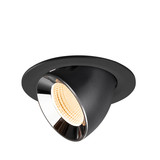 SLV 1009711 NUMINOS GIMBLE L, Deckeneinbauleuchte schwarz/chrom 2700K 55°
