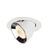 SLV 1009717 NUMINOS GIMBLE L, Deckeneinbauleuchte weiß/chrom 2700K 40°