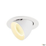 SLV 1009737 NUMINOS® GIMBLE L, Deckeneinbauleuchte, 3000 K, 55°, IP20, rund, weiß