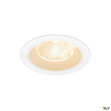 SLV 1009766 NUMINOS® L, Deckeneinbauleuchte, 2700 K, 20°, IP20, rund, weiß