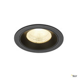 SLV 1009780 NUMINOS® L, Deckeneinbauleuchte, 3000 K, 55°, IP20, rund, schwarz