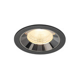 SLV 1009782 NUMINOS L, Deckeneinbauleuchte schwarz/chrom 3000K 55°