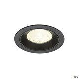 SLV 1009792 NUMINOS® L, Deckeneinbauleuchte, 4000 K, 20°, IP20, rund, schwarz