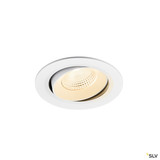 SLV 1009826 NUMINOS® MOVE L, Deckeneinbauleuchte, 2700 K, 55°, IP20, rund, weiß